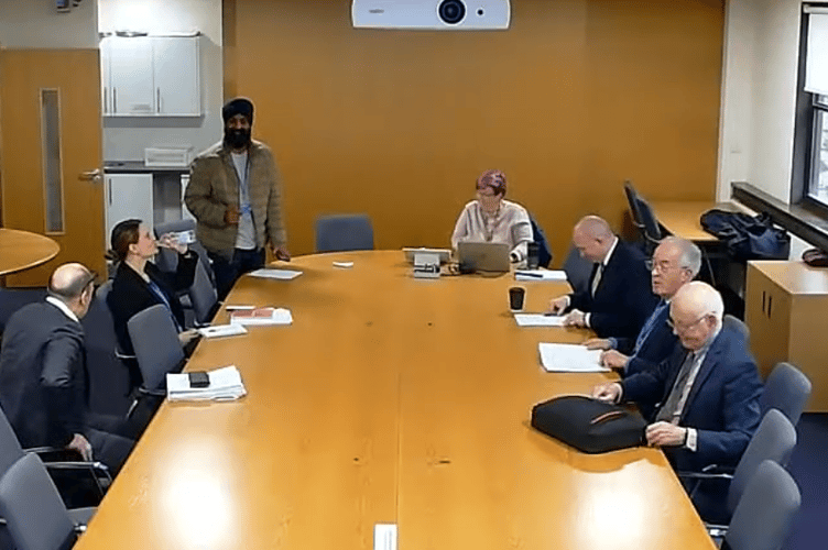 Manpreet Singh addresses Waverley Borough Council's Licensing Sub-committee on December 1, 2025.