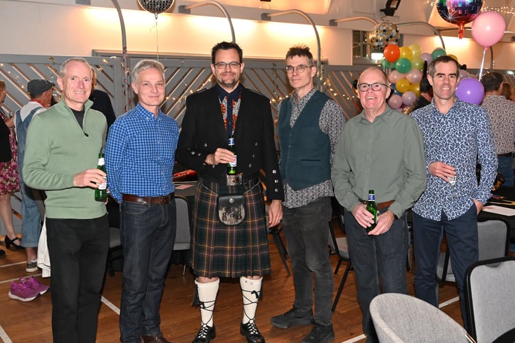 Some of the Farnham Runners men at the 40th anniversary event