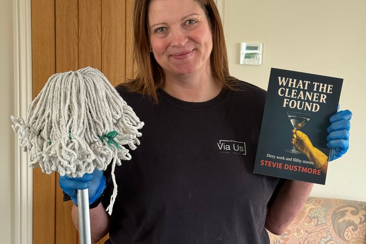 Farnham cleaning expert Claire Jones, aka Stevie Dustmore.