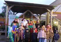 Local pupils help launch Santa’s grotto for Helen Arkell charity