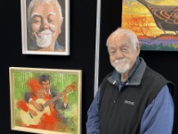 Paintings created in a day at Toni Goffe exhibition in Alton