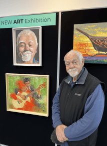 Paintings created in a day at Toni Goffe exhibition in Alton