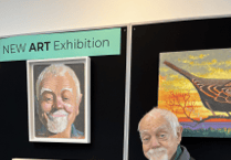 Paintings created in a day at Toni Goffe exhibition in Alton