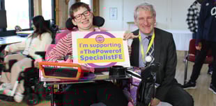 Students tell MP how specialised education at Treloar's helps them