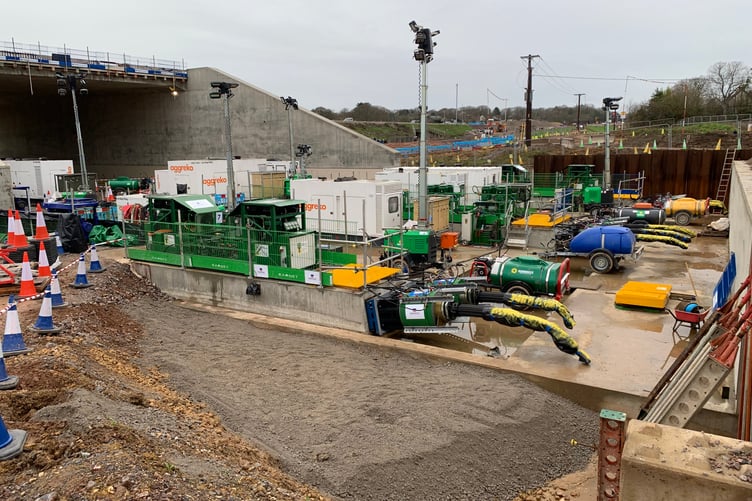 The “Box slide” ready for the big push on the M27 during the festive period.