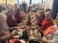 Senior citizens enjoy Christmas party at Eggar's School in Holybourne