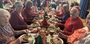 Senior citizens enjoy Christmas party at Eggar's School in Holybourne