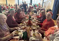 Senior citizens enjoy Christmas party at Eggar's School in Holybourne