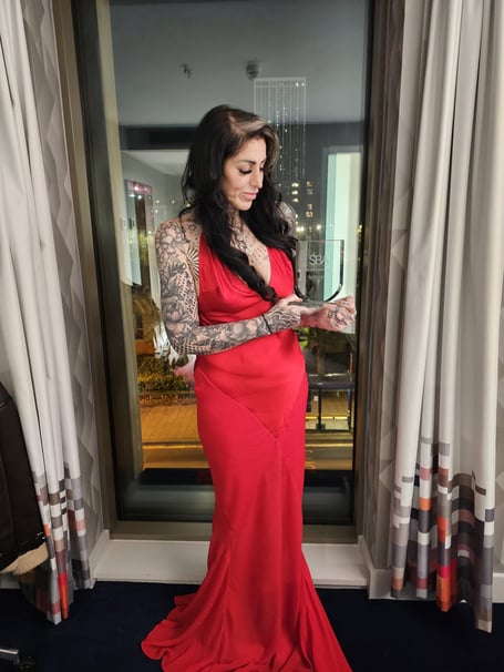 Laura and her SBA award