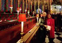 Care home staff get best view of Westminster Abbey carol service