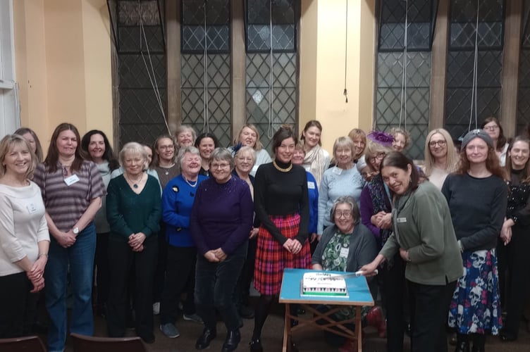 Bake, Natter and Roll Farnham WI tenth birthday party, Large Hall, Spire Church, South Street, Farnham, January 15th 2026.