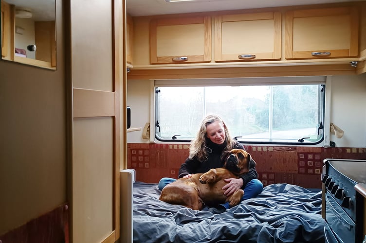 Sherry Smith with Remi in the motorhome. A gran is now rent and mortgage free, after using her divorce settlement to pay for a motorhome, which she lives in full time. Sherry Smith, 62 decided to move into a motorhome after splitting from her husband, to save herself £900 a month on rent. The cleaner, from Waterlooville, Hampshire, is now able to work less, and uses the extra cash to treat her grandchildren. She parks up for free on her clients posh driveways, and is able to put away £400 a month, which she plans to use to travel around in her van.