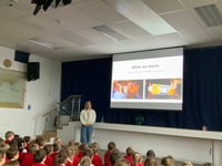 Pacific rower Jess Rowe returns to inspire her former school
