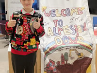 Ropley children design flag for Taylor Wimpey development