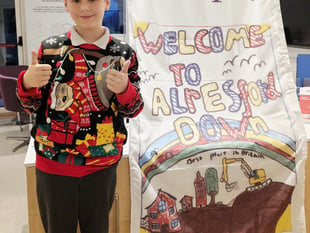 Ropley children design flag for Taylor Wimpey development