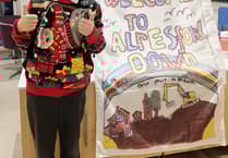 Ropley children design flag for Taylor Wimpey development