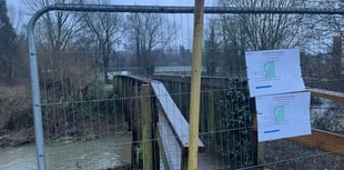 Footbridge closed after safety concerns