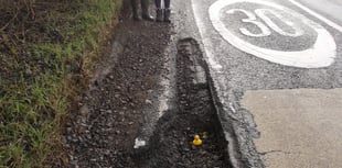 Pothole in Selborne is more like a crater!