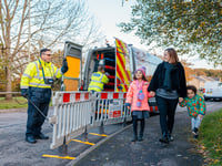 Roadworks for new gas pipes at Jacklyns Lane in Alresford