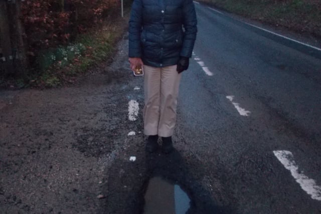 Huge pothole found in Beech