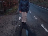 Huge pothole found in Beech