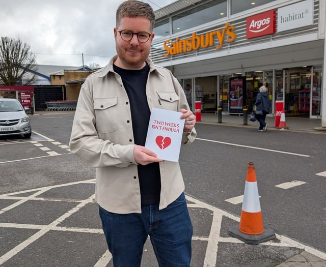 Fathers' broken-heart Valentine's protest over paternity leave