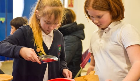 Children learn about healthy eating with Young ACAN