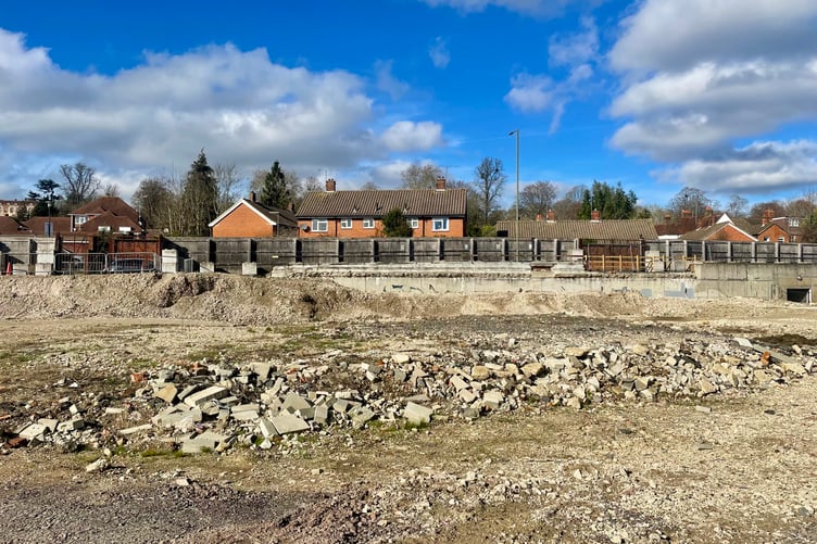 The barren Woolmead site on East Street.