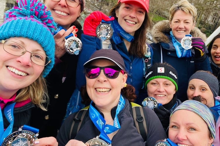 Some of the HBAC team at the London Winter Run