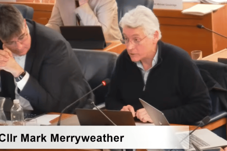 Waverley finance portfolio holder Cllr Mark Merryweather addresses the Budget meeting on February 25, 2026.
