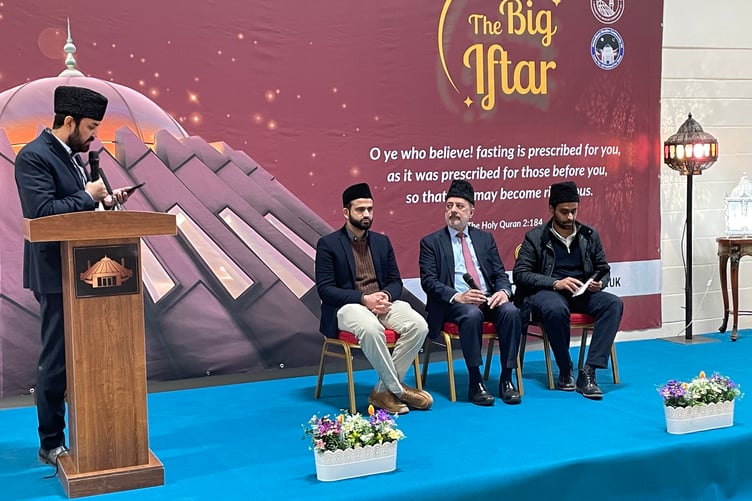 Speakers on stage at the Big Iftar 2026.