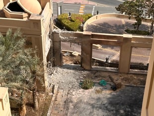 Bentley man caught up in Middle East conflict after Dubai hotel hit