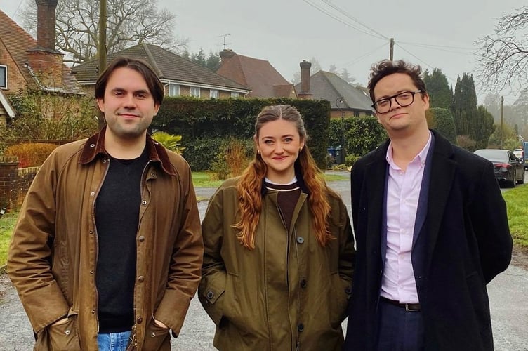 Tam, Phoebe and Toby: local candidates standing in West Surrey’s upcoming elections