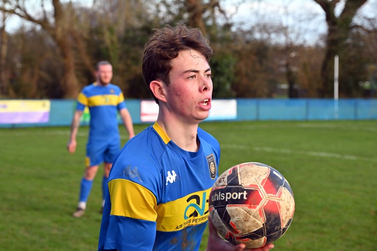 Louie McCafferty prepares to take a throw in (Photo: Malcolm Wells)