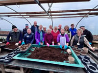 Volunteers dig in to help Farnham in Bloom preparations