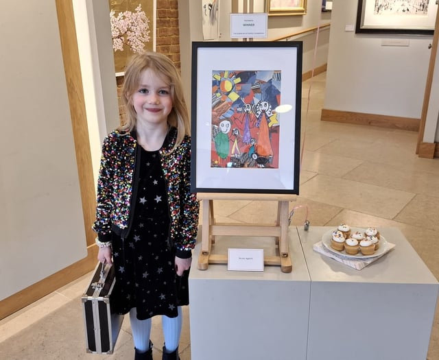 Young artist Rosie, 6, wins gallery half-term contest