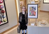 Young artist Rosie, 6, wins gallery half-term contest