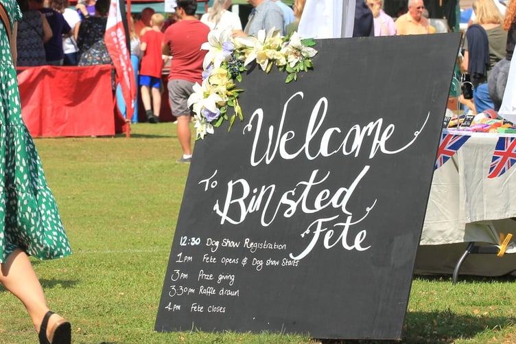 A scene from last year's Binsted Fete.