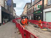 Farnham roadworks turn to tarmac after slab shortage