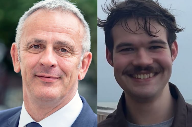 West Surrey election Labour candidates: Howard Kaye (Farnham North), left, and Alex Howey (Haslemere), right.