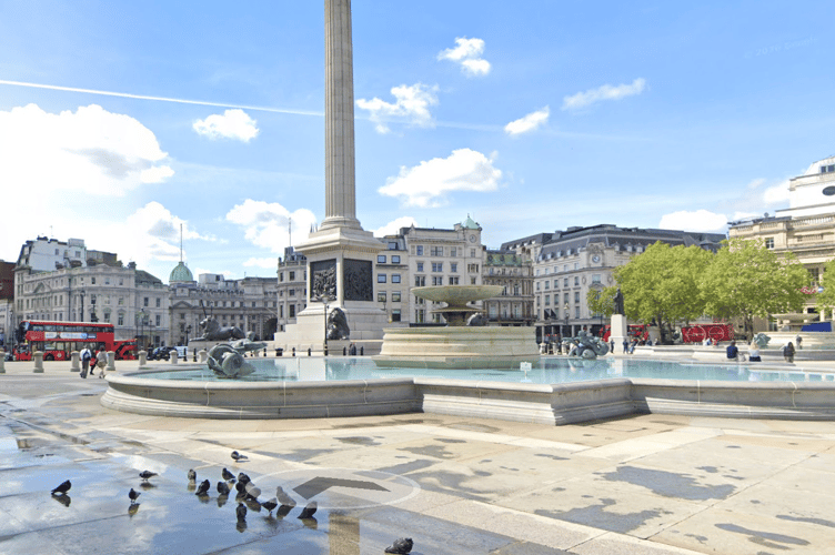 A Ramadan prayer took place in Trafalgar Square, London.
