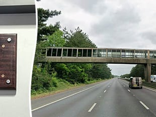 Scott Mills bridge plaque removed from M3 bridge after BBC axe