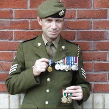 Mike Clarke Snr in his army days