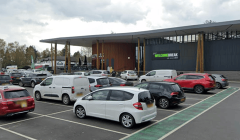 Elderly pedestrian dies in M3 Fleet services collision