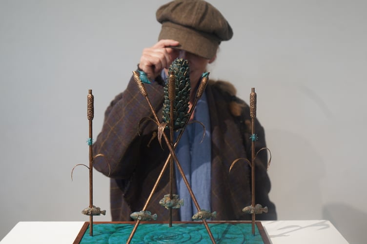 Katherine Bouleau and her winning piece ‘Five Fishes’