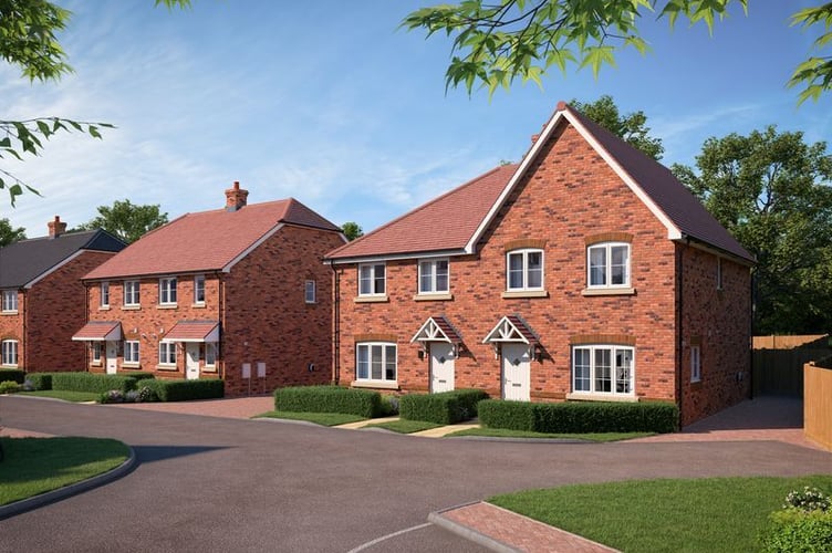 Merlion Homes new housing, Medstead, April 20th 2026.