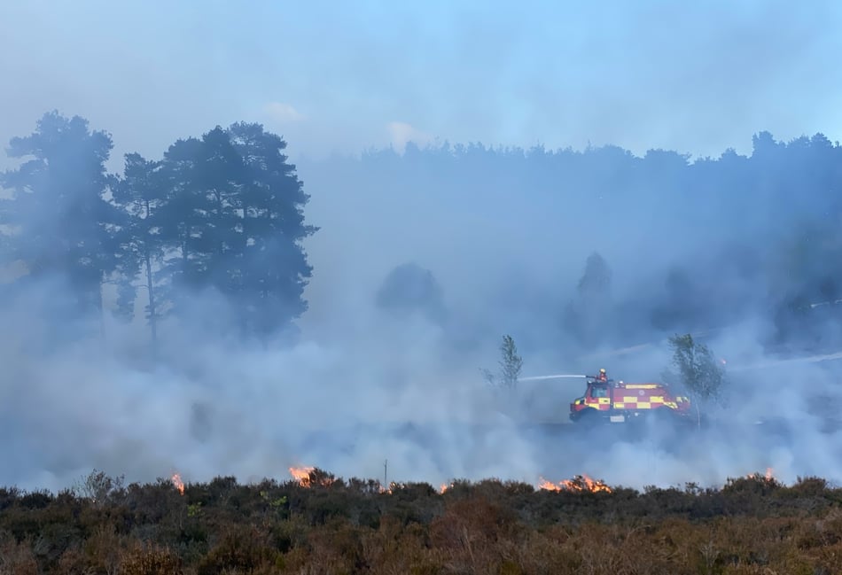 Warning issued after wildfire breaks out on Hankley Common