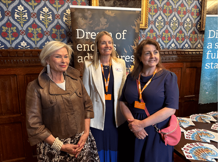 Visit Exmoor chief executive Emma Thomasson (centre) with West Somerset MP Rachel Gilmour (left) and VisitBritain public affairs manager Helen Hill.