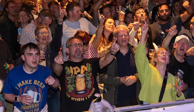 A jovial mood at Beerex 2026.