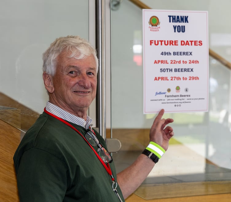 Farnham Beerex organiser Phil Williams of Farnham Lions Club..